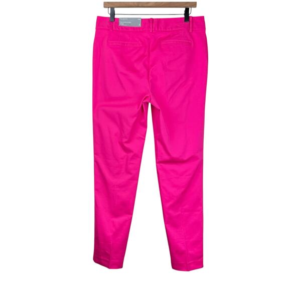 Talbots LONG NWT Hot Pink Hampshire Ankle Straight Leg Career Office Pants - Picture 3 of 10